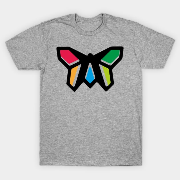 Rainbow Anigami Butterfly T-Shirt by XOOXOO